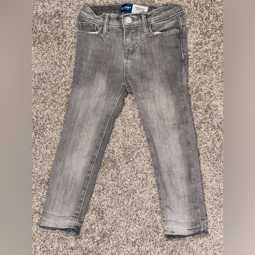 Rockstar Stretch Frayed-Hem Jeggings for Toddler Girls